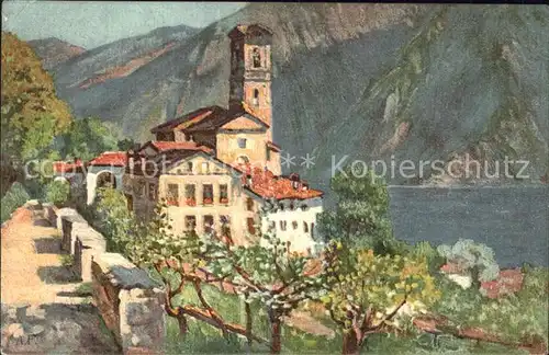 Castagnola-Cassarate Kuenstlerkarte / Castagnola /Bz. Lugano City