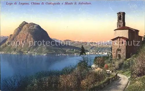 Castagnola-Cassarate Chiesa Lago e Monte S. Salvatore / Castagnola /Bz. Lugano City