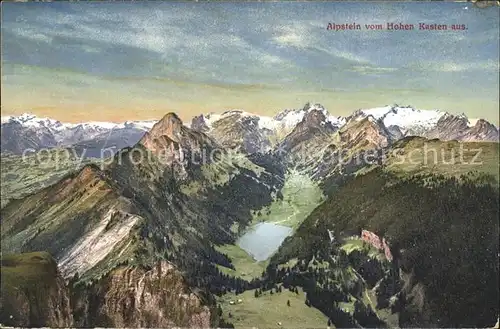 Alpstein vom Hohen Kasten aus gesehen Kat. Alpstein