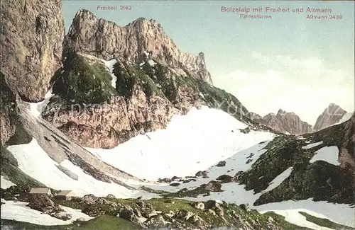 Altmann Saentis Boetzelalp mit Freiheit Kat. Altmann