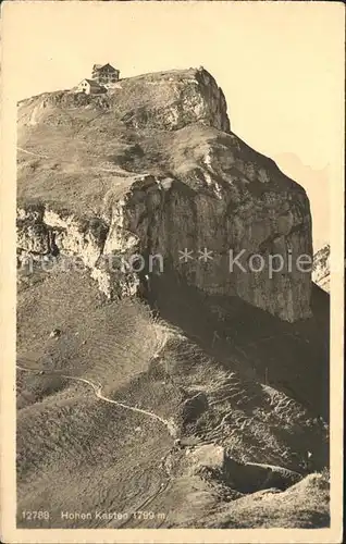 Hoher Kasten mit Berghaus Kat. Appenzeller Alpen