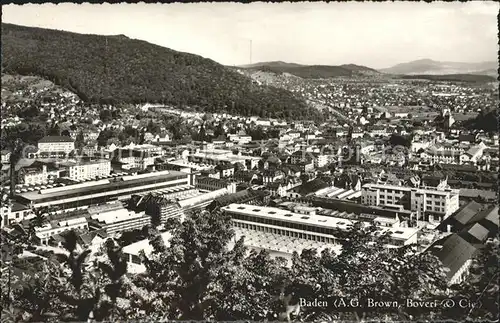 Baden AG Fliegeraufnahme A.G. Brown Boveri Kat. Baden