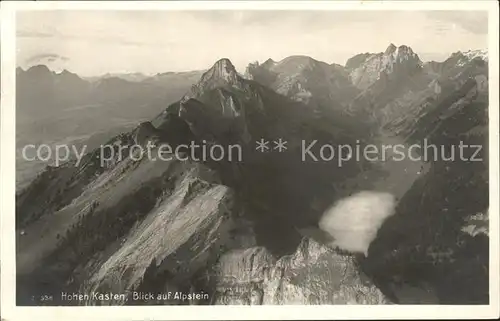 Hoher Kasten mit Alpstein Kat. Appenzeller Alpen