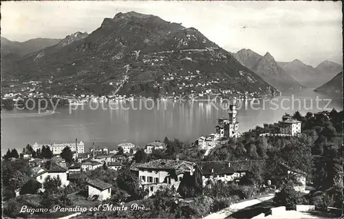 Paradiso Lago di Lugano col Monte Bre Kat. Paradiso