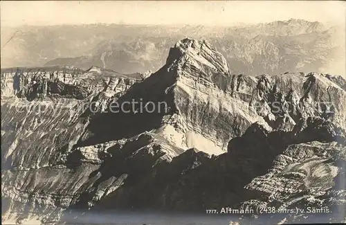 Altmann Saentis Blick vom Saentis Kat. Altmann