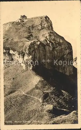 Hoher Kasten mit Berghaus Kat. Appenzeller Alpen