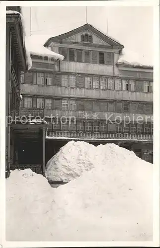 Appenzell IR Berghaus verschneit Kat. Appenzell