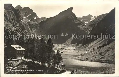 Seealpsee mit Altmann und Saentis Kat. Schwende