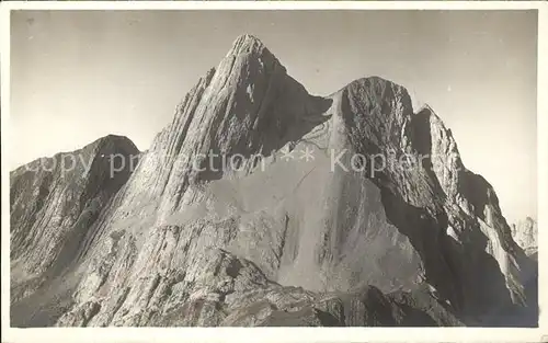 Altmann Saentis Vom Faehlen Schafberg aus gesehen Kat. Altmann