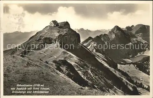 Hoher Kasten Hohe Haeuser Kreuzberge Saemtisersee Kat. Appenzeller Alpen