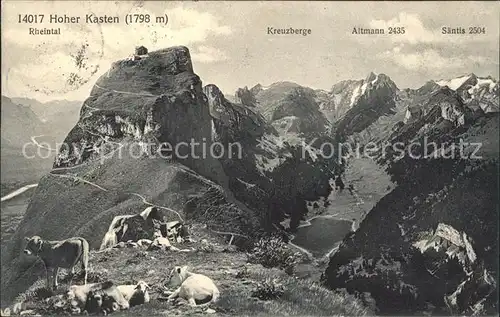 Hoher Kasten Rheintal Kreuzberge Altmann Saentis Kat. Appenzeller Alpen