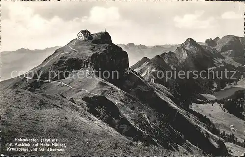 Hoher Kasten Hohe Haeuser Kreuzberge Saemtisersee Kat. Appenzeller Alpen