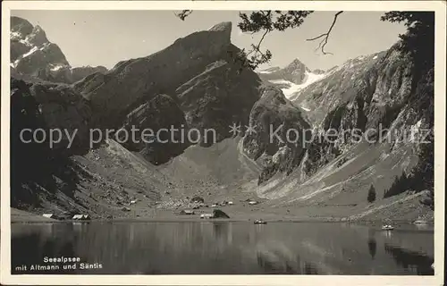 Seealpsee mit Altmann und Saentis Kat. Schwende