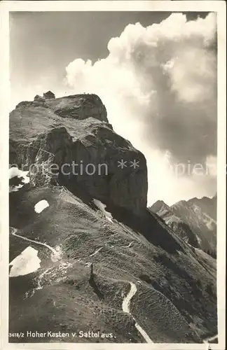 Hoher Kasten Von Salltel aus Wanderweg Kat. Appenzeller Alpen