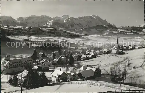 Gais AR verschneit mit Saentis / Gais /Bz. Mittelland