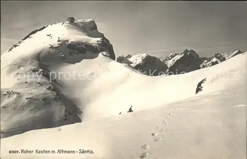 Hoher Kasten mit Altmann und Saentis Kat. Appenzeller Alpen