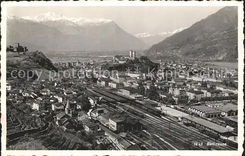 Bellinzona Fliegeraufnahme Kat. Bellinzona