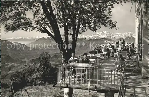 Lugano TI San Salvatore Terrazza Albergo Vetta Kat. Lugano