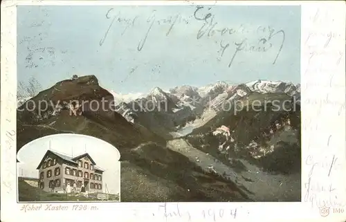 Hoher Kasten Berghaus Weissbad Kat. Appenzeller Alpen