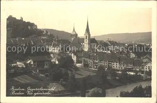 Baden AG Generalansicht Kat. Baden