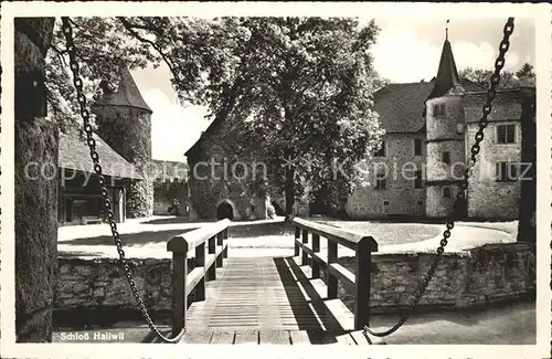 Hallwil Schloss Hallwil Zugbruecke Kat. Hallwil