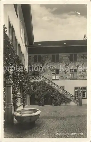 Rheinfelden AG Rathaushof mit Brunnen Kat. Rheinfelden