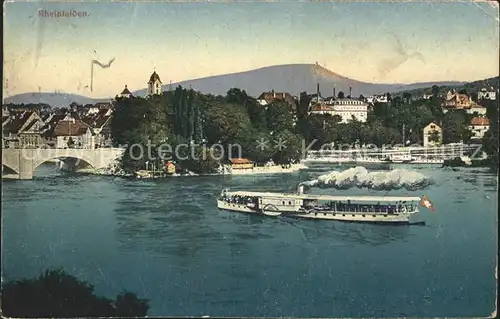 Rheinfelden AG Partie am Rhein Faehrschiff Kat. Rheinfelden