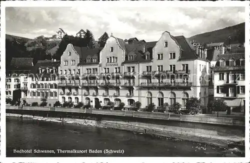 Baden AG Badhotel Schwanen Kat. Baden