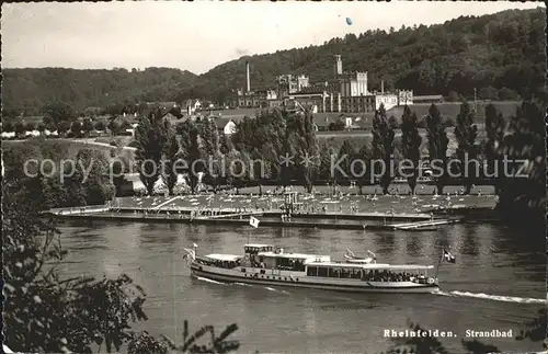 Rheinfelden AG Strandbad Faehrschiff Kat. Rheinfelden