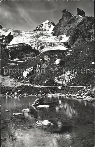 Stechelberg Oberhornsee mit Tschingelhorn Wetterhorn und Kanzel Kat. Stechelberg