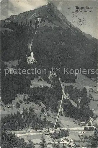 Niesen Kulm Niesenbahn Kat. Niesen Kulm