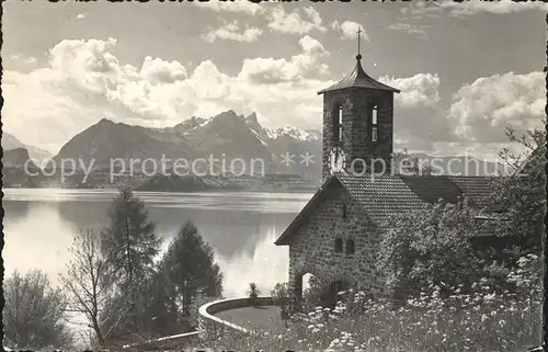 Merligen am Thunersee mit Kirche Kat. Merligen