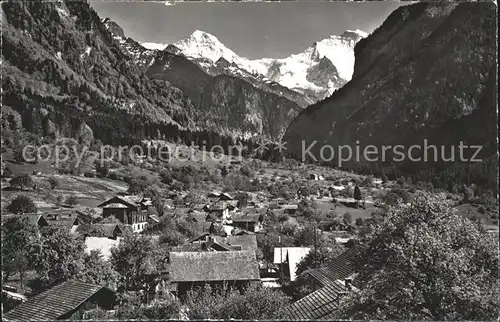 Gsteigwiler mit Moench und Jungfrau Kat. Gsteigwiler