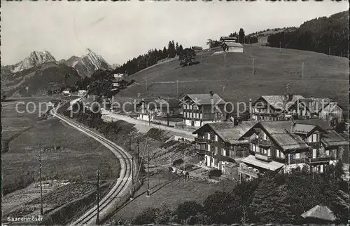 Saanenmoeser Saanen Ortsblick Kat. Saanenmoeser