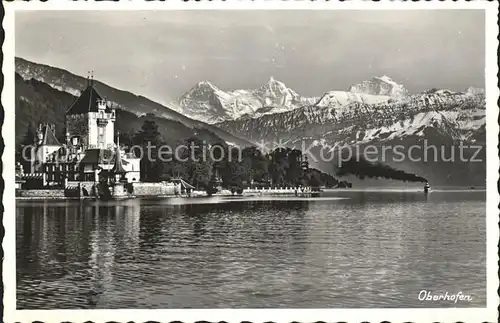 Oberhofen Thunersee See Alpen Kat. Oberhofen Thunersee