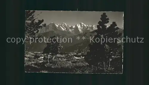 Beatenberg Blick vom Bergfoehrenwaeldchen Berghaus Hotel Niederhorn  Kat. Beatenberg