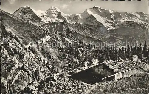 Schynige Platte Berghaus Bergbahn Kat. Schynige Platte