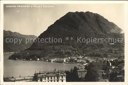 Paradiso Lago di Lugano e Monte S. Salvatore Kat. Paradiso