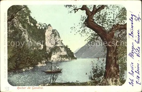 Gandria Lago di Lugano Rocher Kat. Gandria