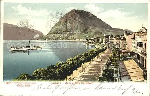 Lugano TI Quai e San Salvatore Kat. Lugano