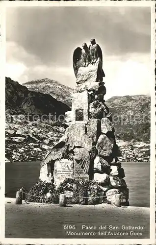 St Gotthard Monumento dell Aviatore Guex Kat. Gotthard St.