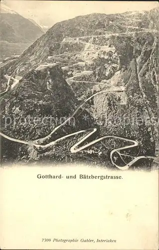 St Gotthard Pass und Baetzbergstrasse Kat. Gotthard St.