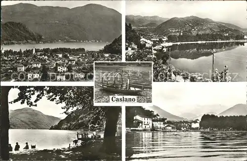 Caslano Ansichten Lago di Lugano Kat. Caslano