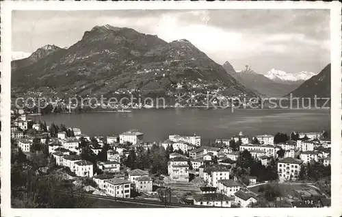 Lugano TI Lago di Lugano e Monte Bre Kat. Lugano