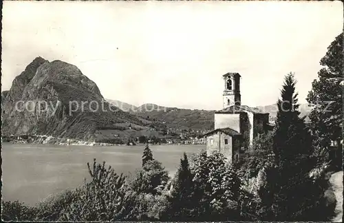 Castagnola-Cassarate Chiesa e Monte S. Salvatore / Castagnola /Bz. Lugano City