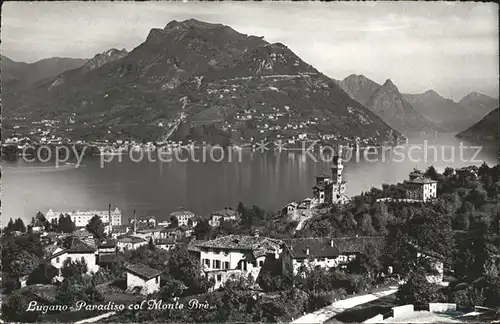 Paradiso Lago di Lugano col Monte Bre Kat. Paradiso