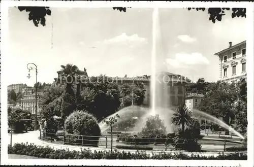 Lugano TI Piazza Giardino Fontaene Kat. Lugano