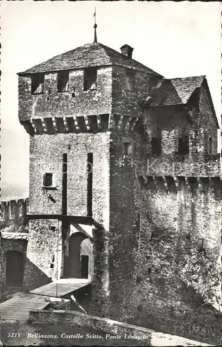 Bellinzona Castello Svitto Ponte Kat. Bellinzona