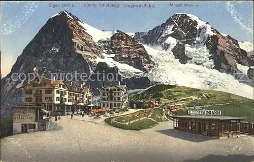 Kleine Scheidegg Wengen Eiger Jungfraubahn Moench Kat. Scheidegg Kleine