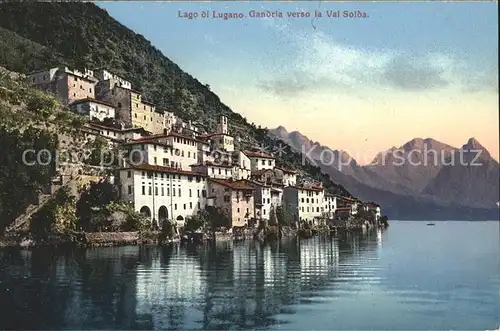 Gandria Lago di Lugano Haeuser Val Solda Kat. Gandria